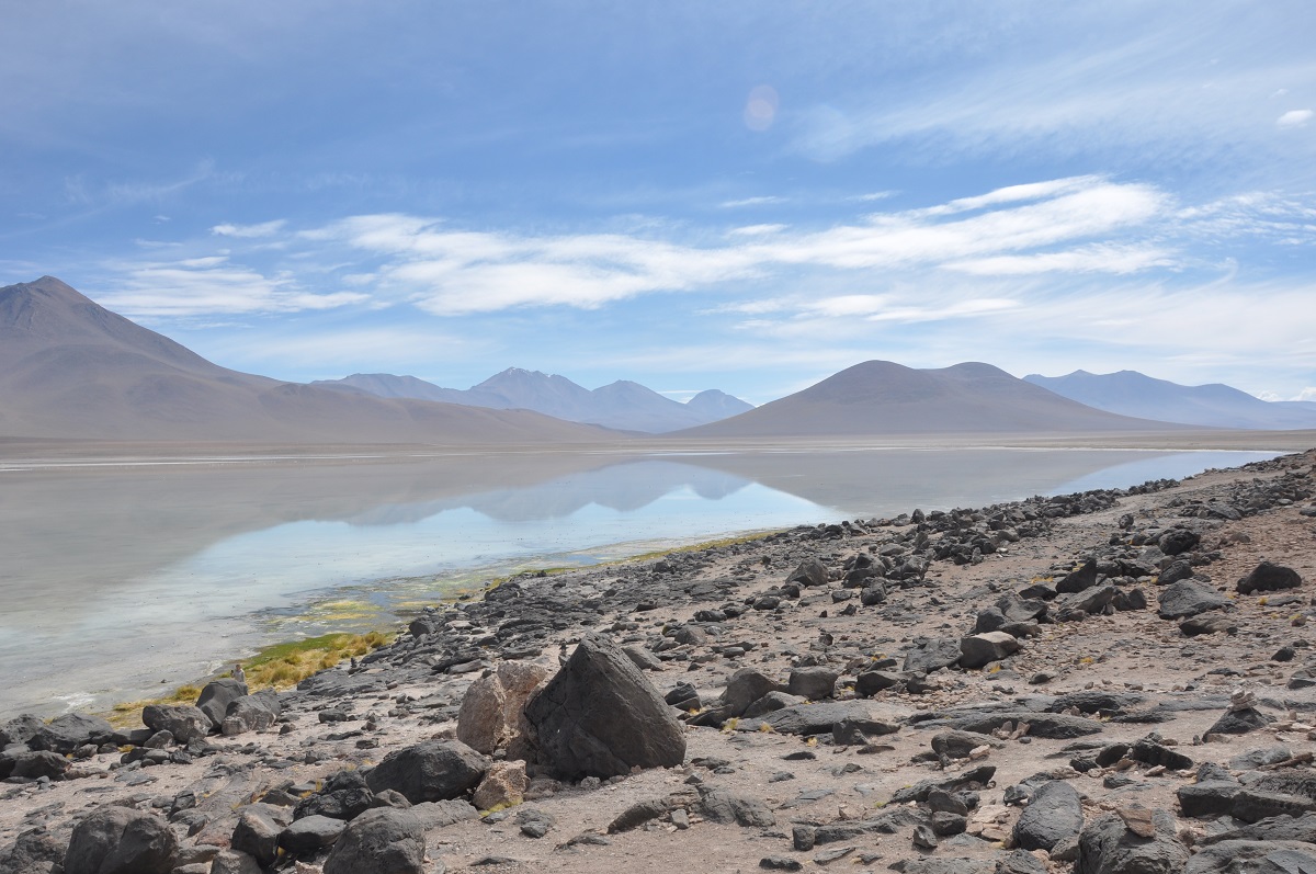 Laguna Biała w Boliwii