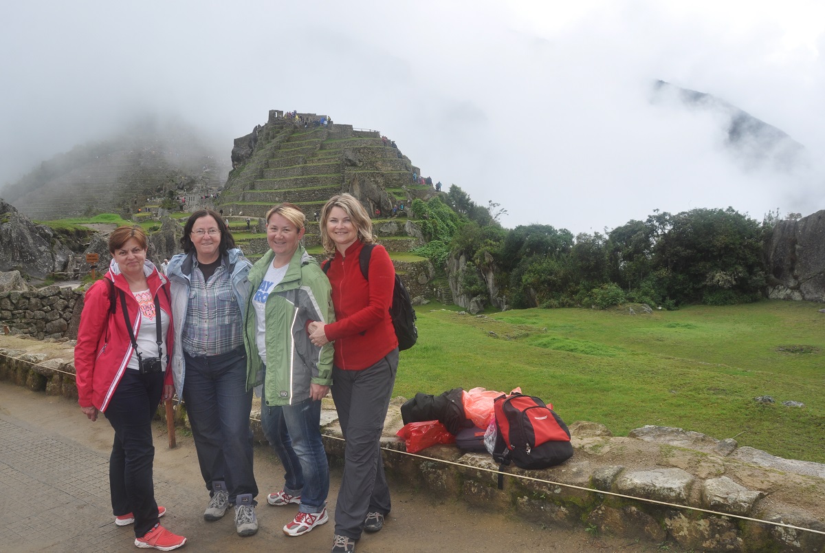 my w Machu  Picchu w Peru