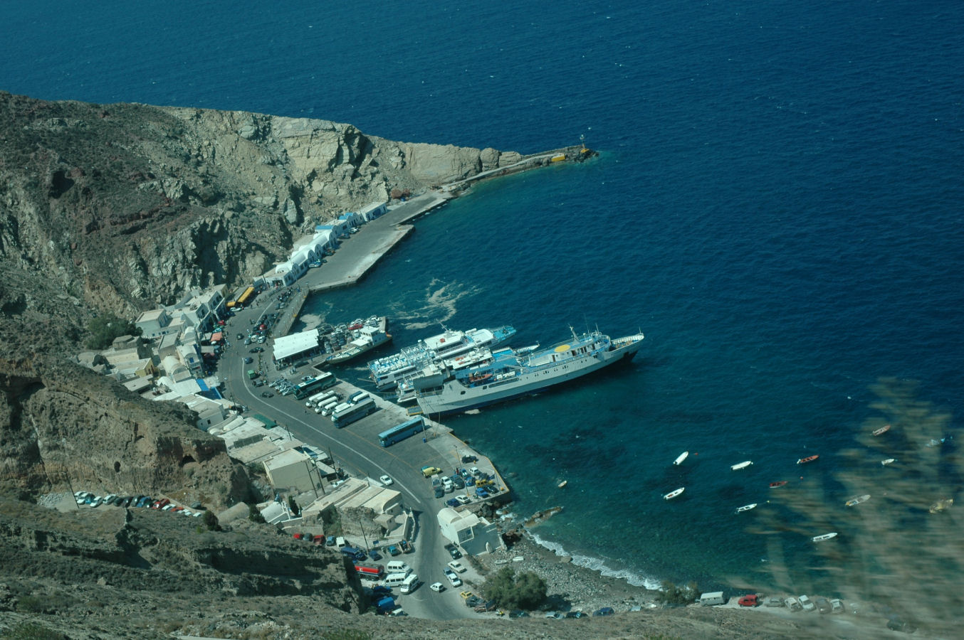 port na Santorini