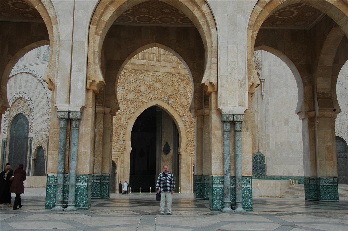 złote wrota - meczet w Casablance
