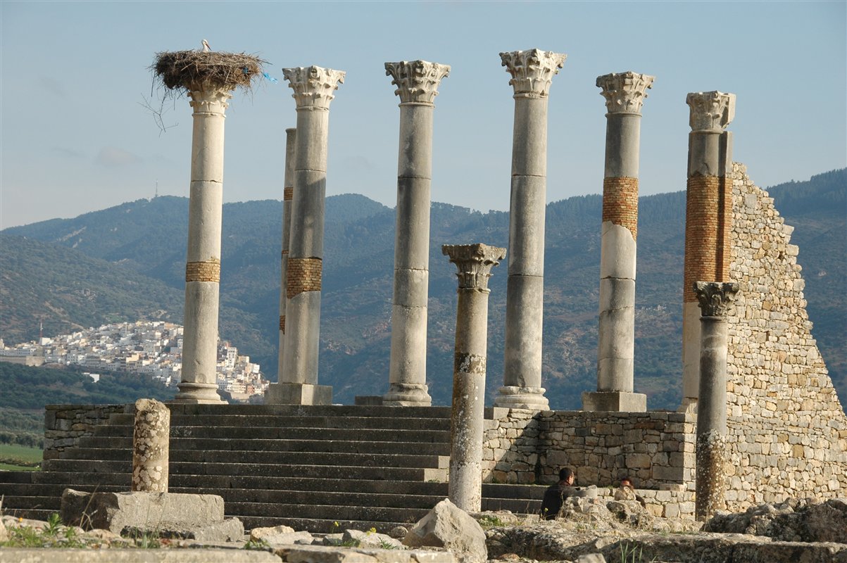 Volubilis - ruiny akropolu