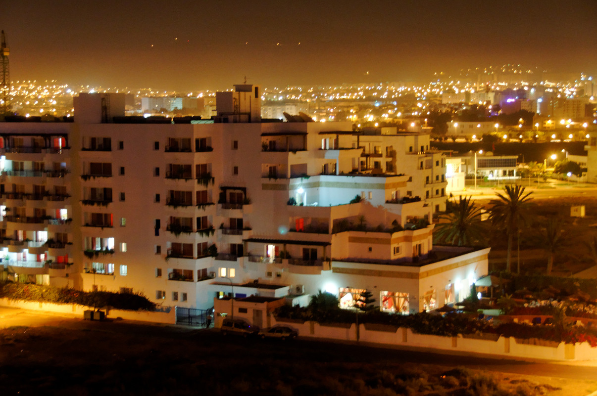 foto - Agadir nocą