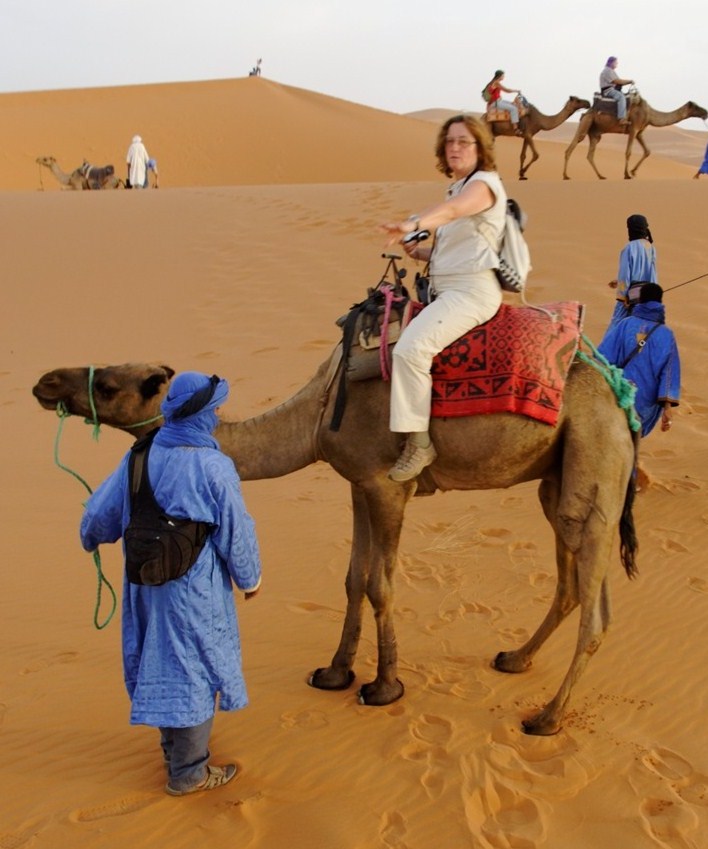 Maroko - Ja na wielbłądzie