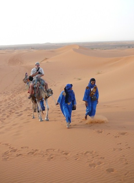Sahara - Staś na wielbłądzie