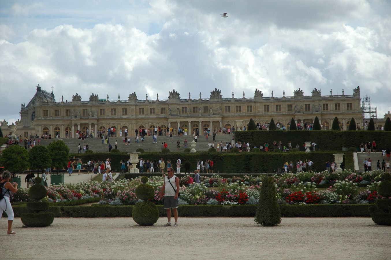 Widok pałacu z ogrodu