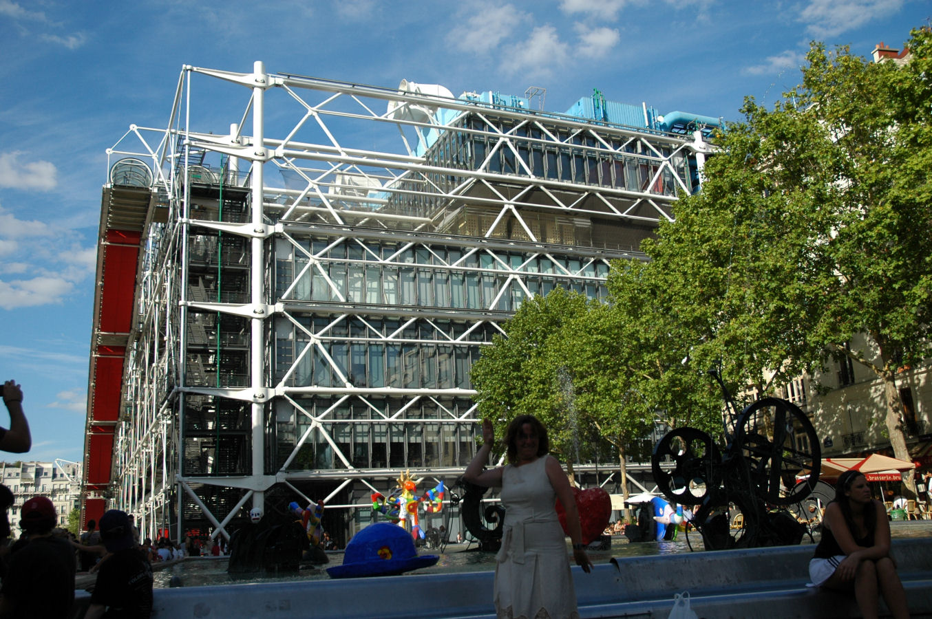 oryginalny budynekCentrum Pompidou