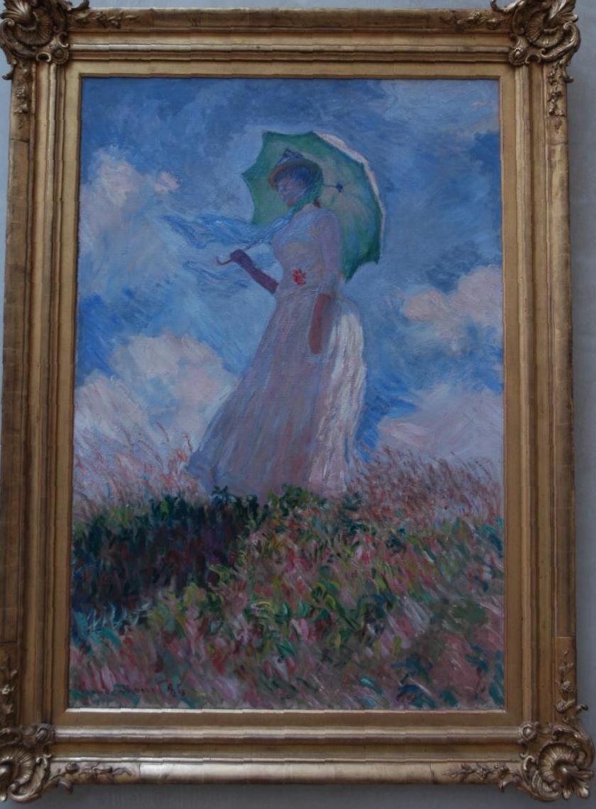 Monet - Kobieta z parasolką