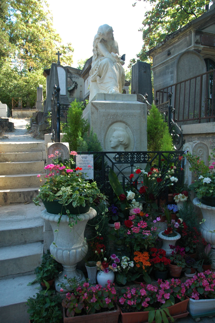 Pere Lachaise grób Chopina