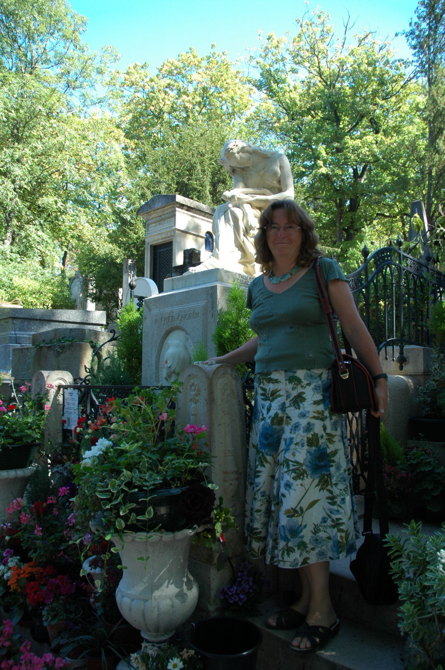 ja przy pomniku Chopina