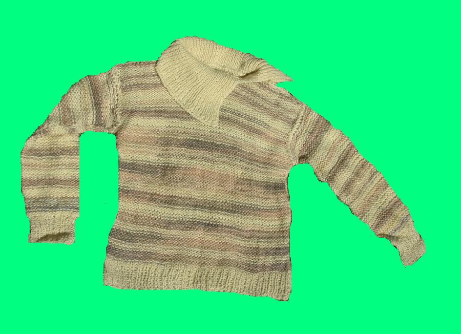 sweter w paski