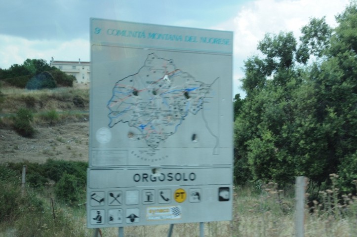 mapa Orgosolo