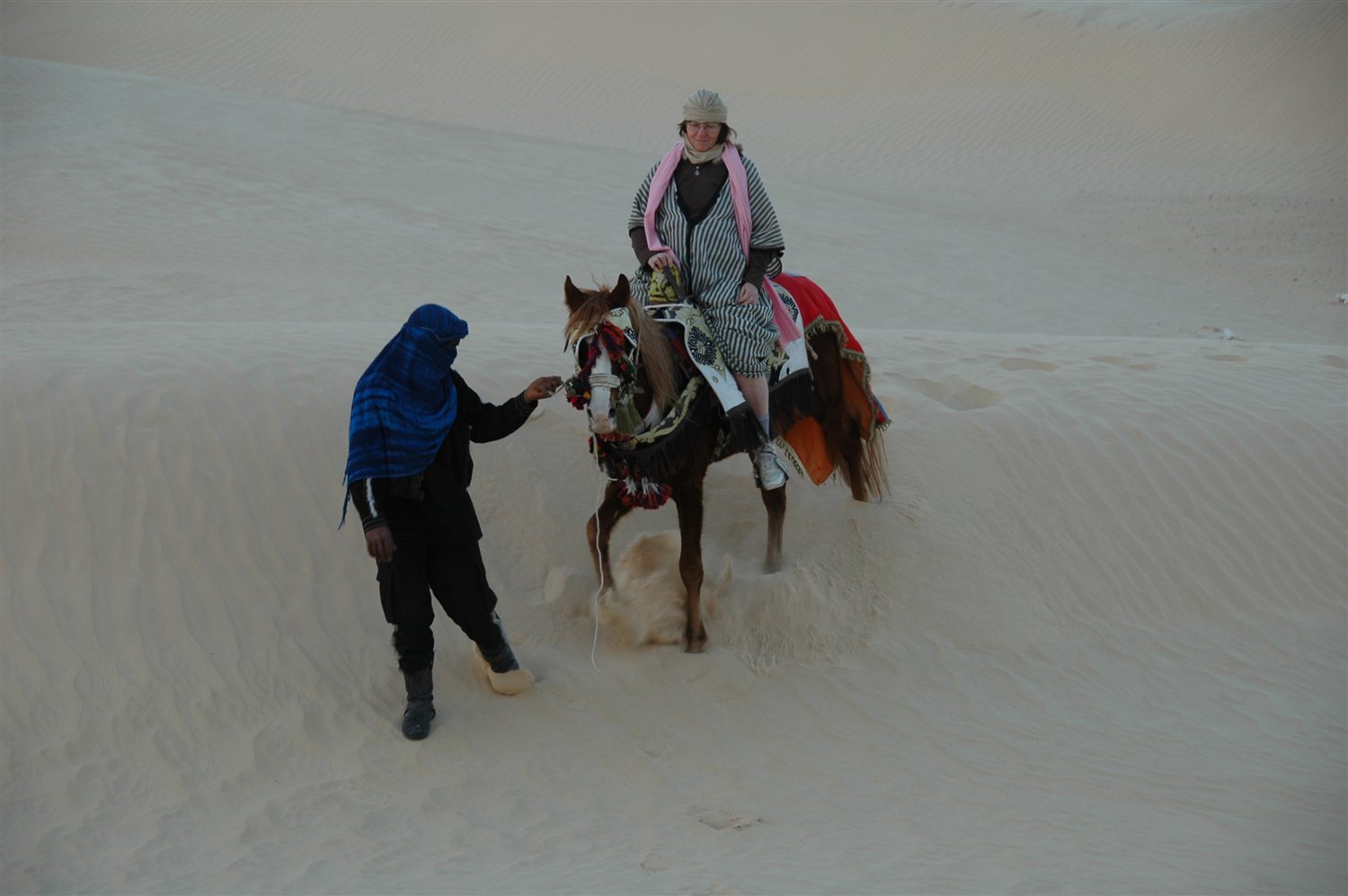 Sahara - zjazd z wydmy