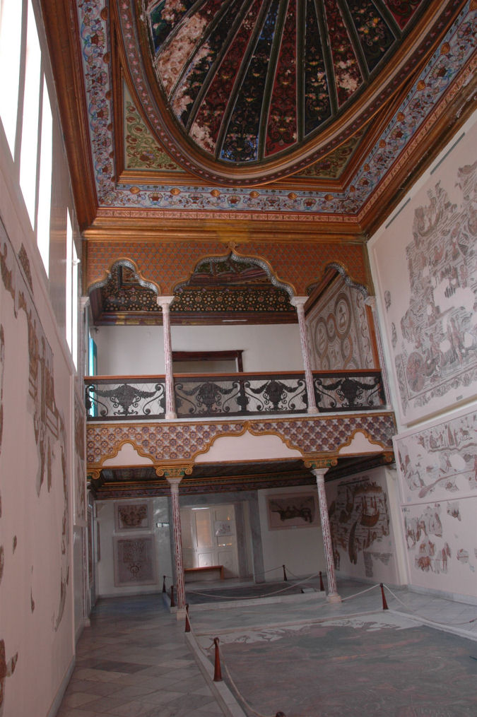dekoracje ścienne - pałac w Tunisie