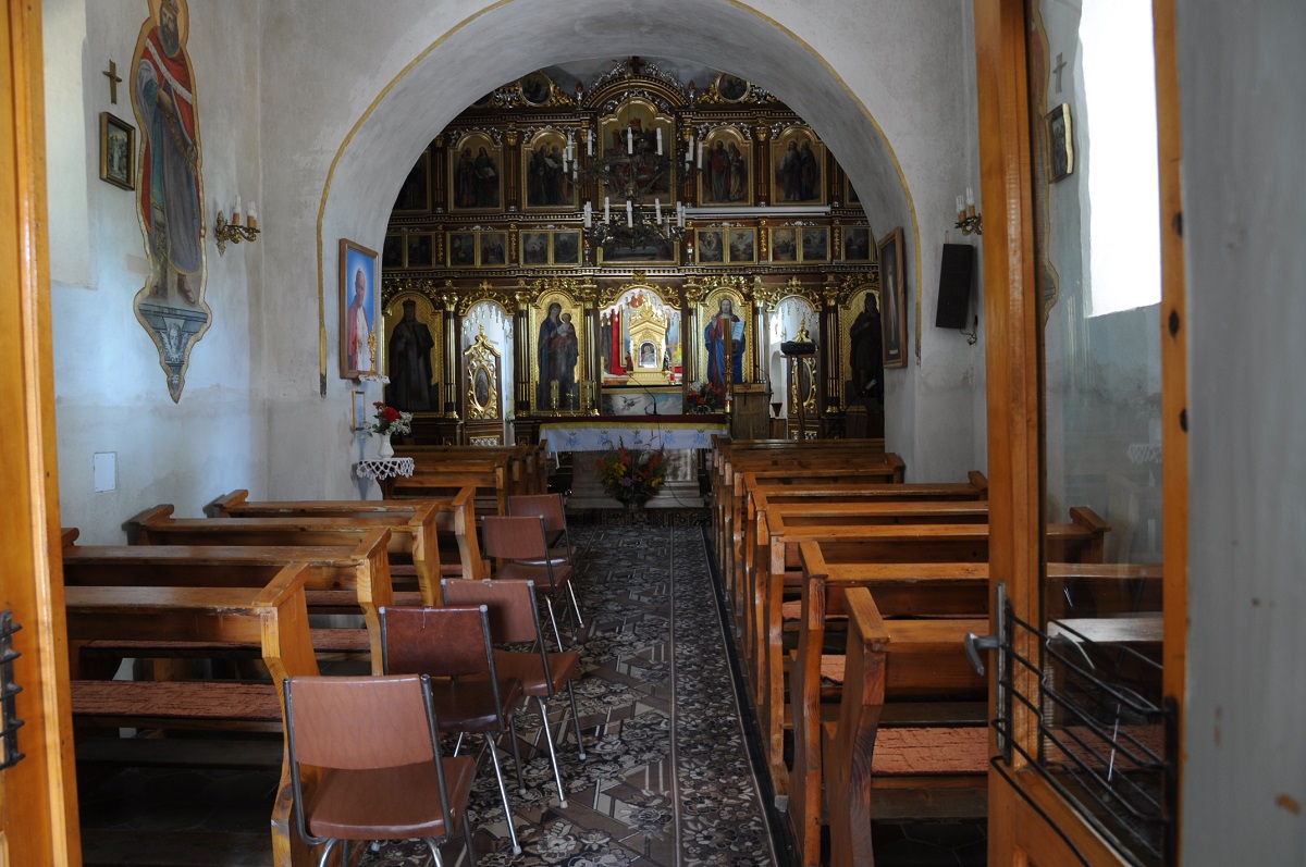 wnętrze cerkwi w Trzcianie