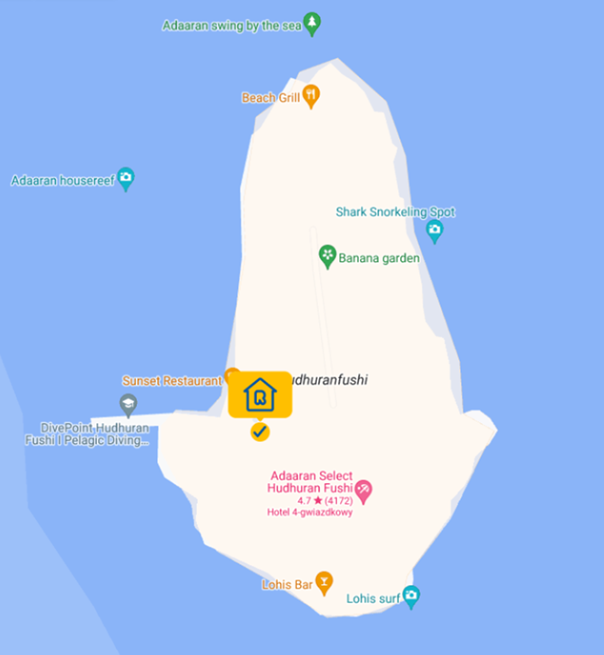 mapa wyspy Adaaran