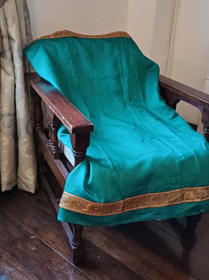 zielone sari