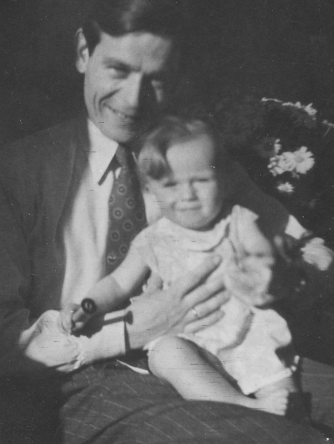 Ania roczna z tatą