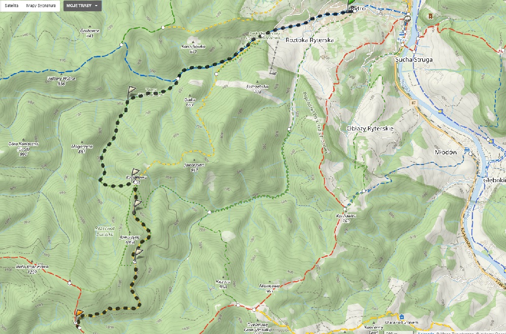 mapa trasy
