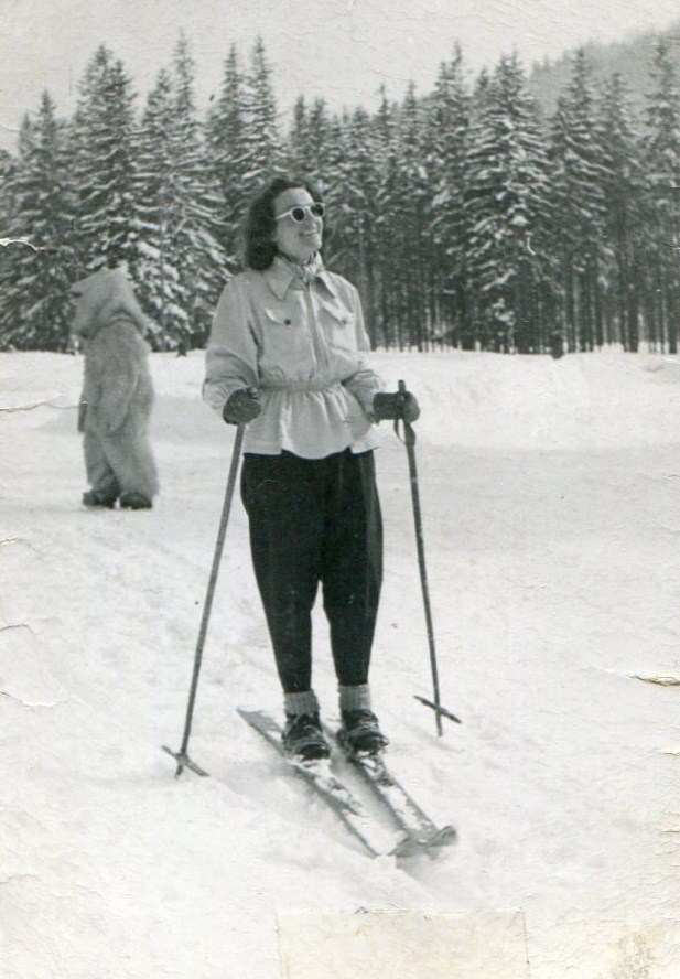babcia Jasia na nartach