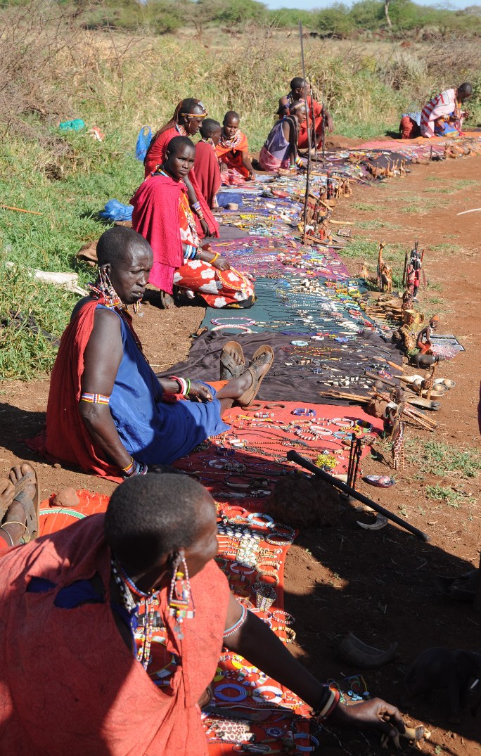 handel w wiosce masajskiej
