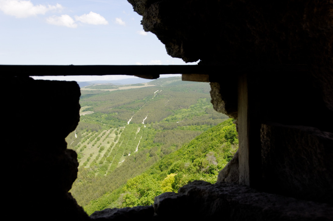 widok z okna w Czufiut Kale