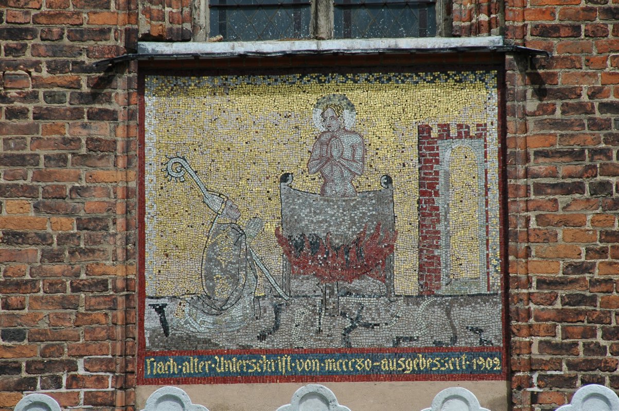 Mozaika nad wejściem