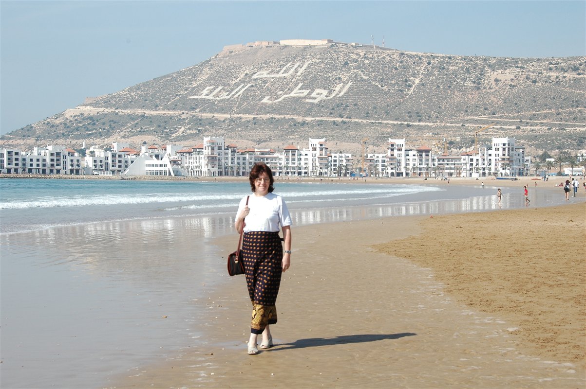 na plaży w Agadirze