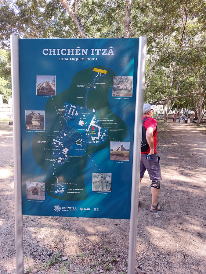 mapa kompleksu Majów