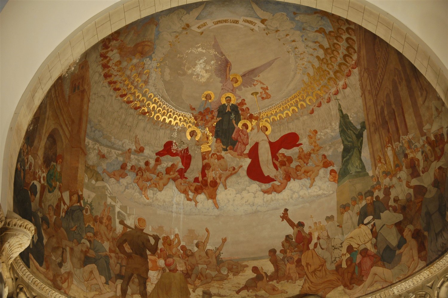 Tunis - freski w katedrze